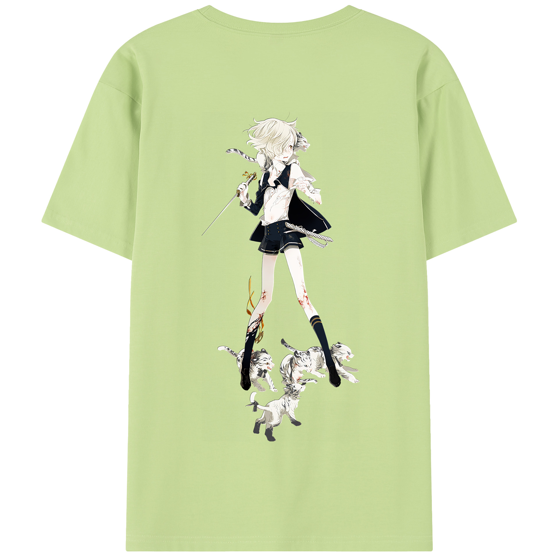 （画像用） 刀剣乱舞 Touken Ranbu 綿100％半袖Tシャツ（背面プリント）